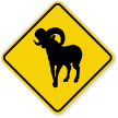 Bighorn Sheep Animal Crossing Sign
