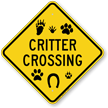 Critter Crossing Sign
