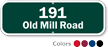 Custom Address Sign with House Number and Street Name