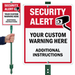 Custom Security Alert Lawn Sign and Stake Kit