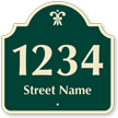 Customizable Street Name and Number Palladio Sign