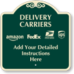 Designer Custom Package Delivery Sign With Delivery Logo