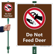 Do Not Feed Deer Lawnboss Sign