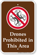 Drones Prohibited In This Area Sign