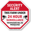 Farm Under Video Surveillance Sign