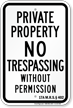 Maine No Trespassing Sign