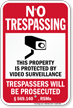 Missouri Property Is Protected By Video Surveillance Sign