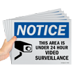 Notice 24 Hour Surveillance Sign Pack