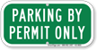 Parking By Permit Only, Supplemental Parking Sign