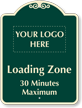 Personalized Loading Zone, Time Limit Signature Sign