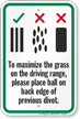 Place Ball On Back Edge Golf Course Sign