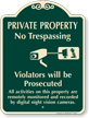 Private Property, No Trespassing Signature Sign