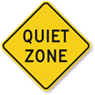 Quiet Zone Sign