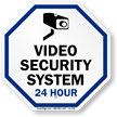 Video Security with graphic System sign