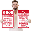 Violators Will Be Shot Funny No Trespassing Sign