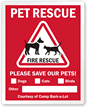 Custom Pet Alert Label