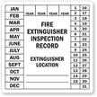 Fire Extinguisher Inspection Record (black)