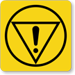 Emergency Stop Symbol Label