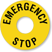 Emergency Stop Ring Label