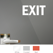 Exit Vinyl Die Cut Glass Window Decal