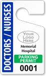 Plastic ToughTags™ for Doctors Parking Permits