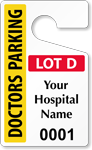 Plastic ToughTags™ for Doctors Parking Permits