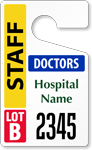 Plastic ToughTags™ for Doctors Parking Permits