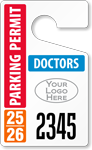 Plastic ToughTags™ for Doctors Parking Permits