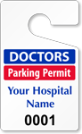 Plastic ToughTags™ for Doctors Parking Permits