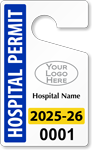 Plastic ToughTags™ for Hospital Parking Permits