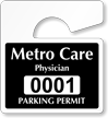 Plastic ToughTags™ Parking Permits, Mini