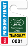 Plastic ToughTags™ for Temporary Parking Permits