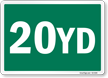 20 Yard Label For Containers And Dumpsters