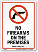 California Firearms And Weapons Law Sign