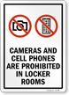 Cameras And Cell Phones Prohibited Sign