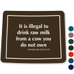 Colorado Cattle Safety Rules Law Novelty Sign