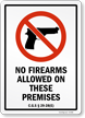 Connecticut Firearms and Weapons Law Signs