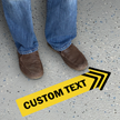 Custom Arrow Shaped SlipSafe Floor Sign Add Custom Text