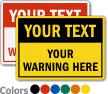 Customized Industrial Warning Sign Template
