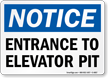 Entrance to Elevator Pit