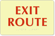 Exit Route Sign