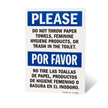 Feminine Hygiene Products Bilingual Sign