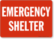 Emergency Shelter Sign