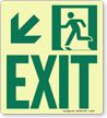 GlowSmart™ Directional Exit Sign, Downward Arrow Sign