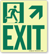 GlowSmart™ Directional Exit Sign, Upward Arrow Sign