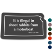 Kansas Rabbits Safety Novelty Law Sign