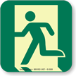 GlowSmart™ Running Man, Emergency Exit Left