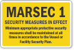 MARSEC Level 1, Minimum Security Measures