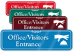 Office/Visitors Entrance Showcase Wall Sign