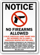 Ohio Firearms and Weapons Law Signs
